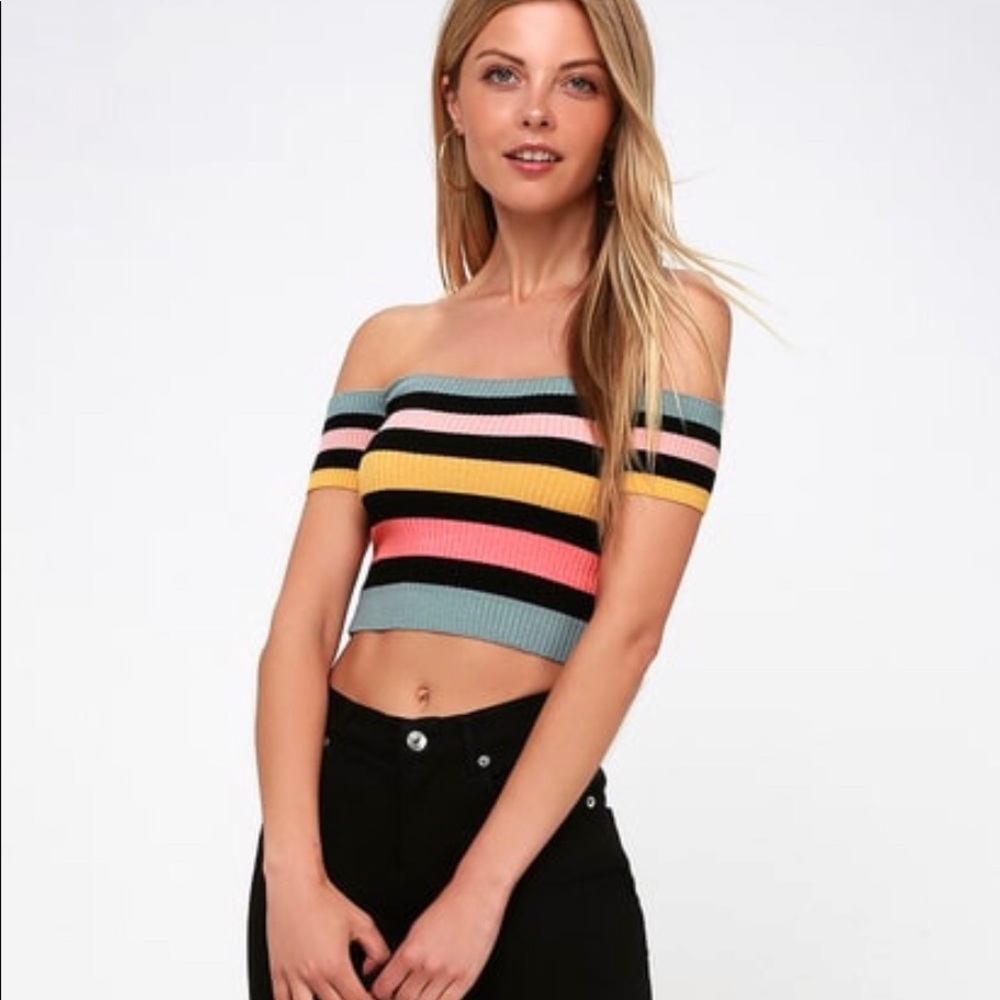 Striped Crop top